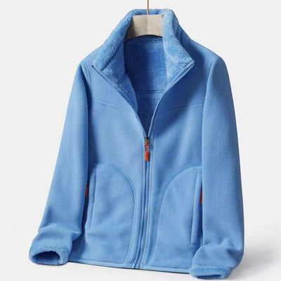 Double-sided Polar Fleece Outdoor Thick Warm Sweater Coat